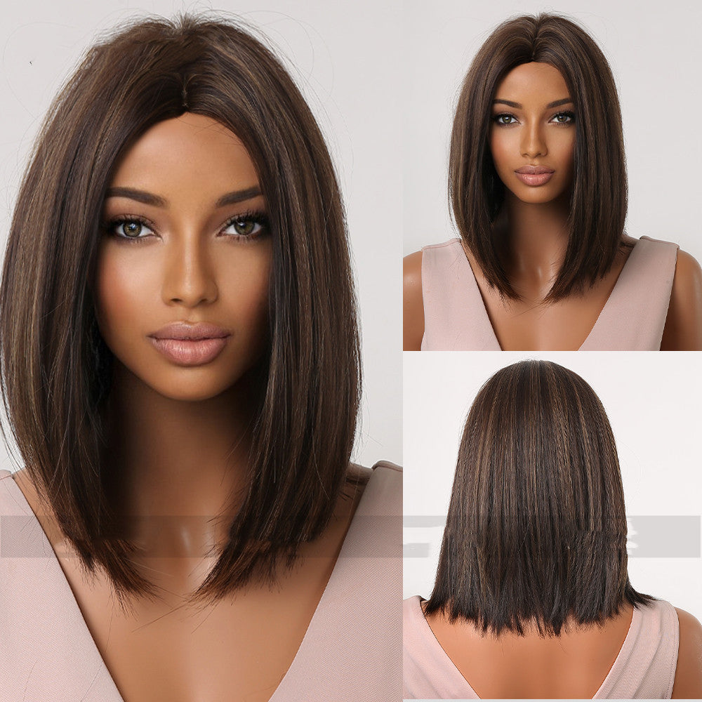 Black Dyed Straight Hair Hood