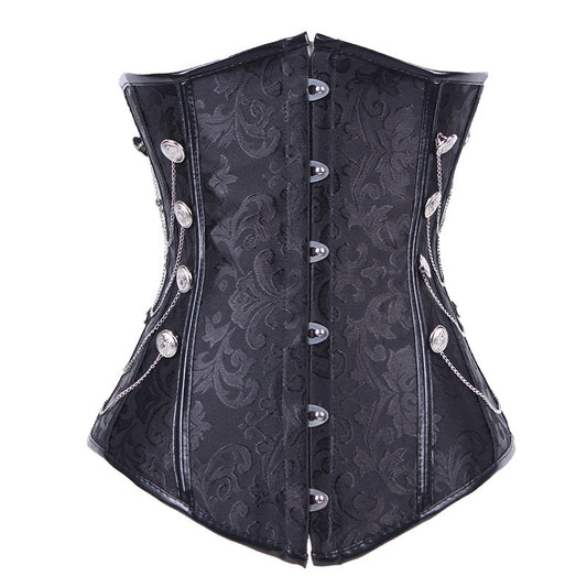 Steampunk Palace Jacquard Tummy Tuck Steel Body Shaper