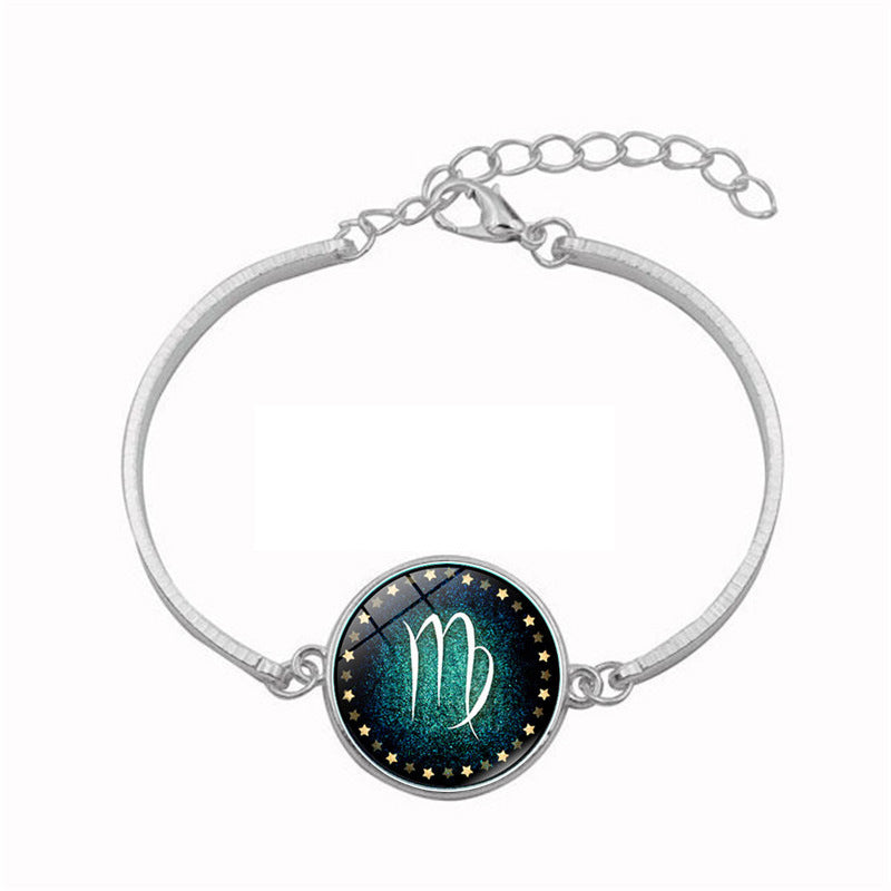 12 Zodiac Sign Bracelet For Men Women Aries Virgo