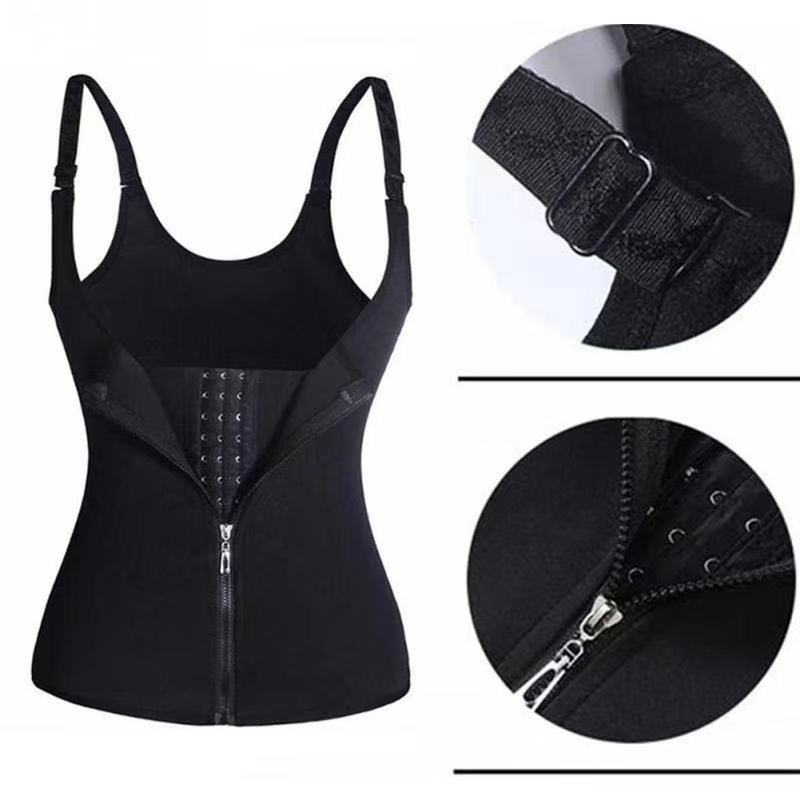 Women's Zipper Bodybuilding Belly Contraction Corset