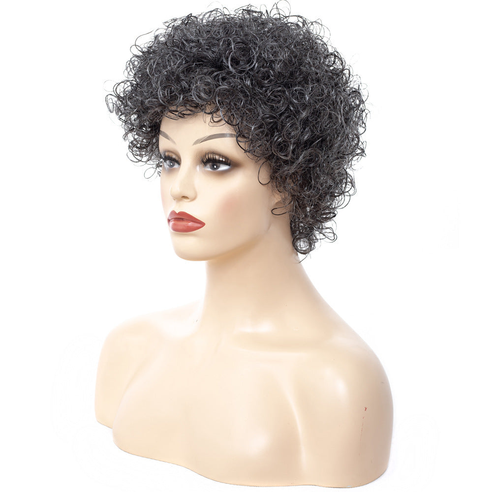 Afro small curly wig headgear