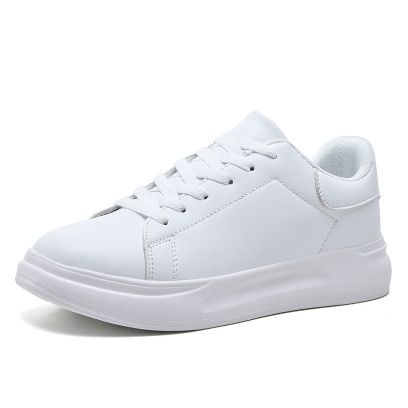 White Shoes Leather Waterproof Leisure Sneaker