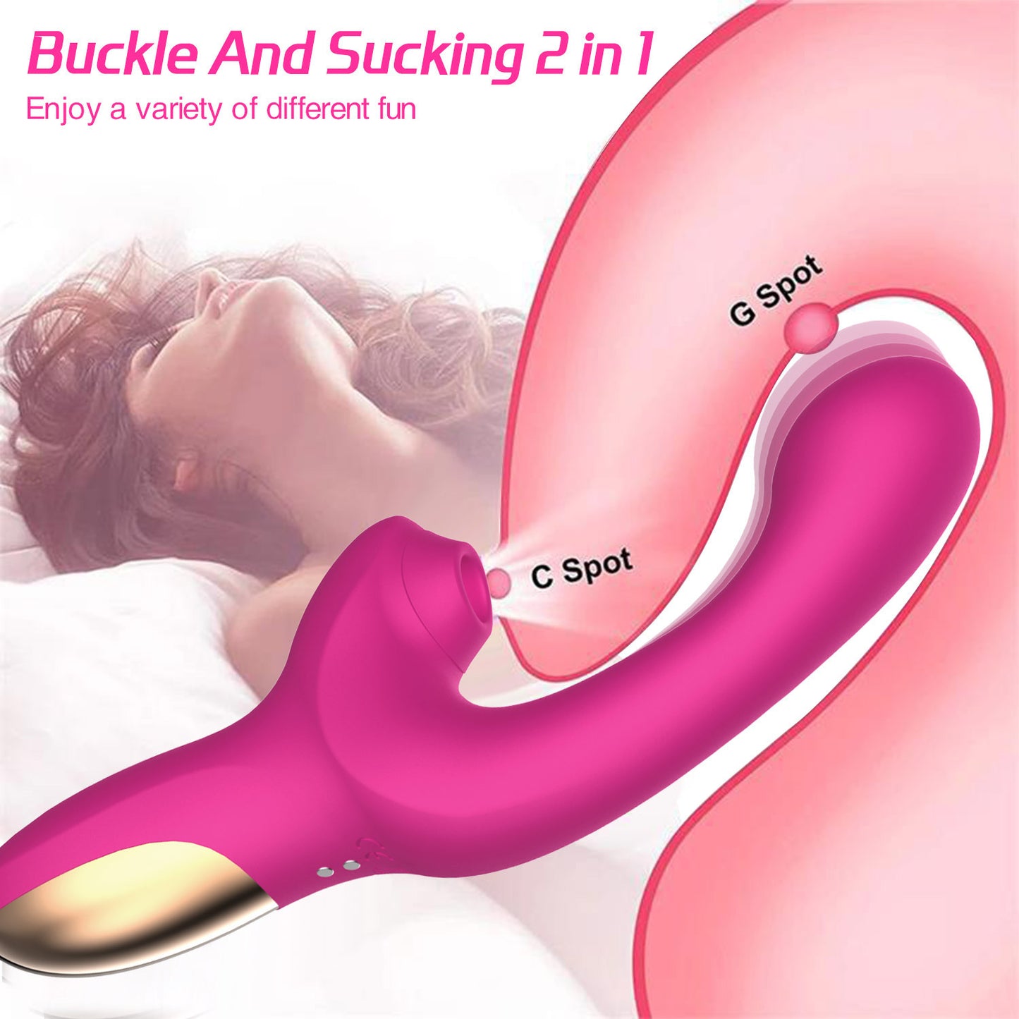 G-spot Massage Finger Button Multi-frequency Sucking Massager