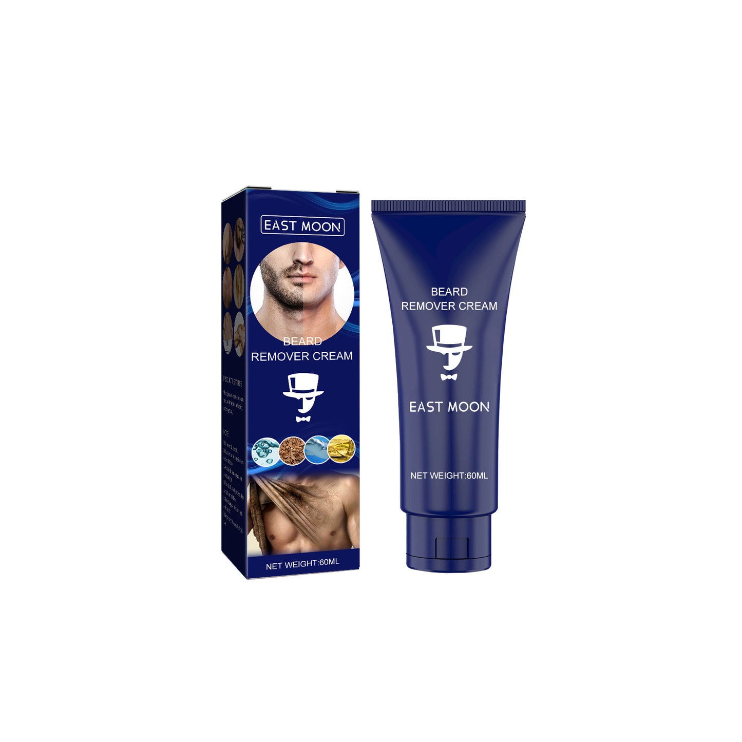 East Moon Men's Hair Removal Cream Mild And Clean Without Stimulation