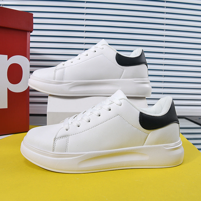 White Shoes Leather Waterproof Leisure Sneaker