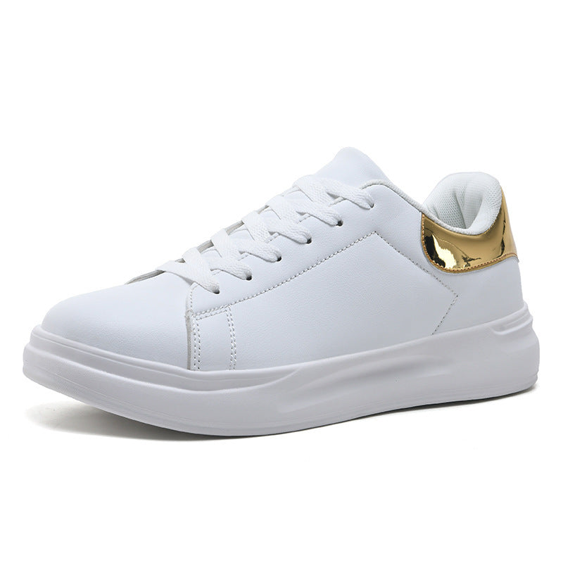 White Shoes Leather Waterproof Leisure Sneaker