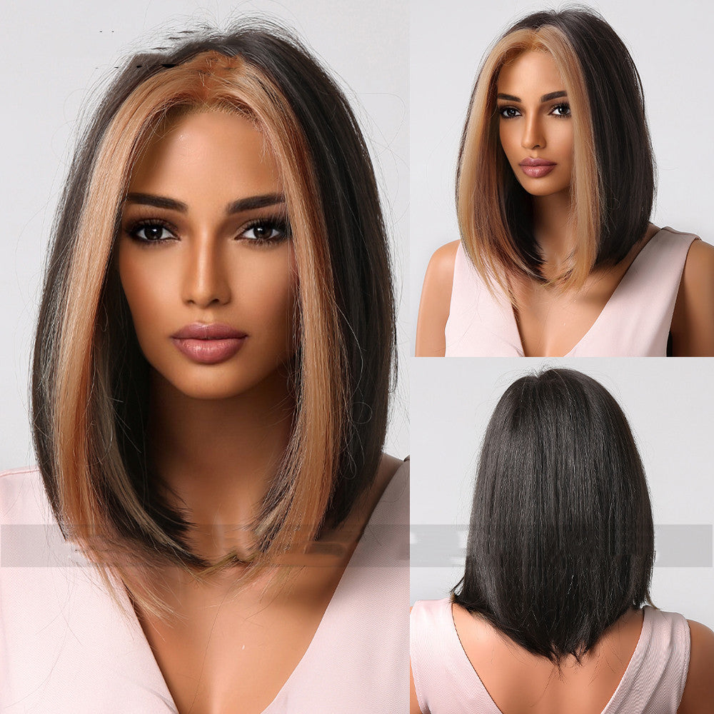 Black Dyed Straight Hair Hood