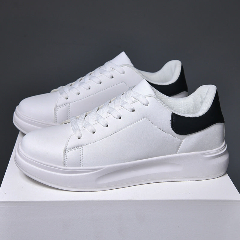 White Shoes Leather Waterproof Leisure Sneaker