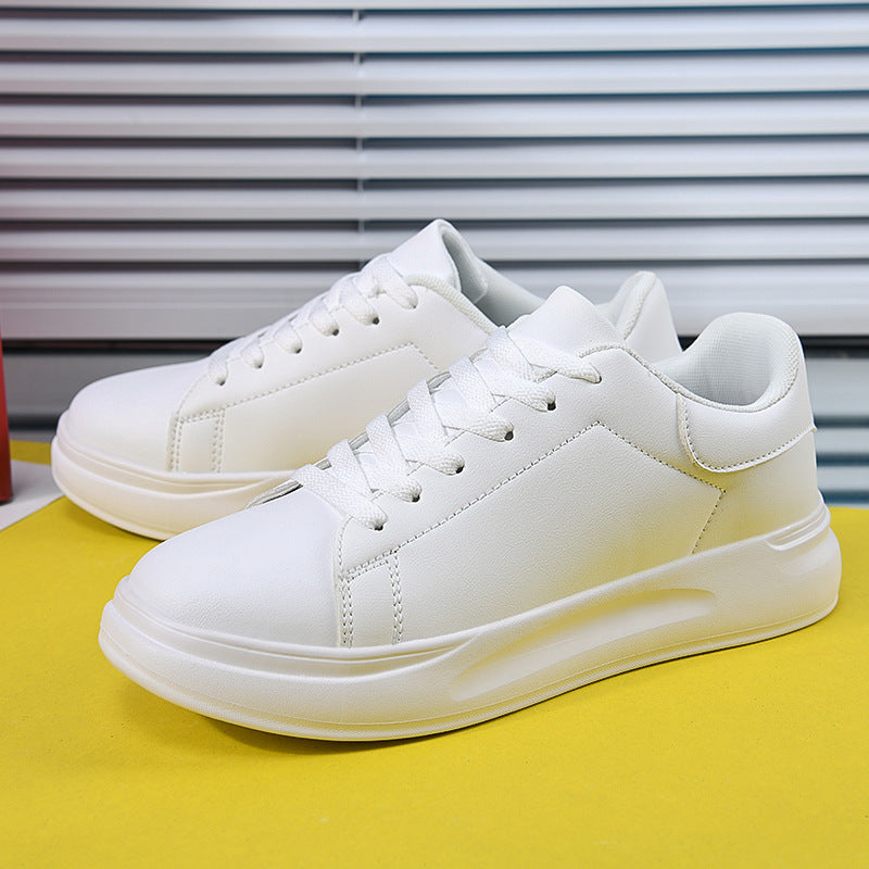 White Shoes Leather Waterproof Leisure Sneaker